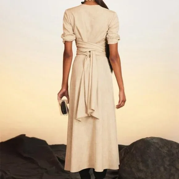 CULT GAIA Agnes Wrap Maxi Dress NWT $558, XS - Picture 5 of 9